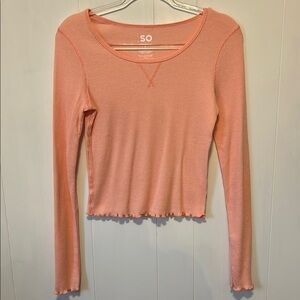 SO Women's Coral Long Sleeve Top Thermal